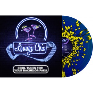 Various ‎– Lounge Chic: Cool Tunes For Your Bachelor Pad (Dark Blue Transculent Vinyl With Yellow Splatters)