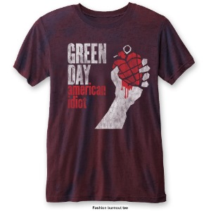 GREEN DAY T-SHIRT: AMERICAN IDIOT VINTAGE (M 사이즈)